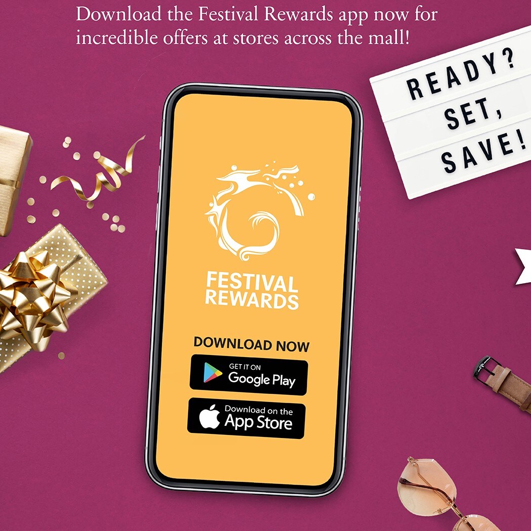 Get exclusive offers and discounts with Festival Rewards App
